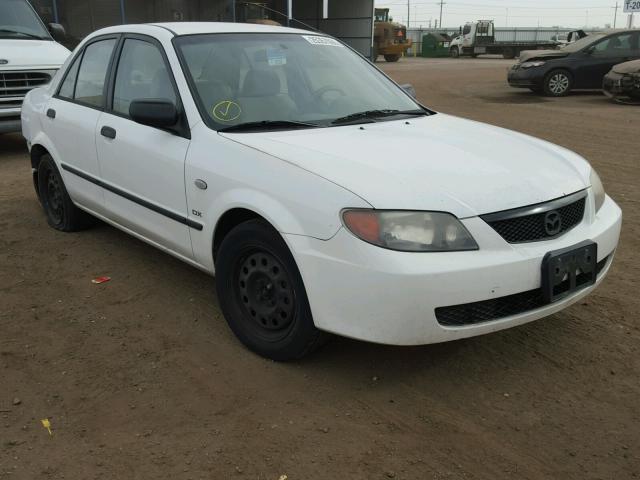 JM1BJ225830148640 - 2003 MAZDA PROTEGE DX WHITE photo 1