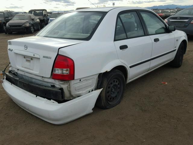 JM1BJ225830148640 - 2003 MAZDA PROTEGE DX WHITE photo 4