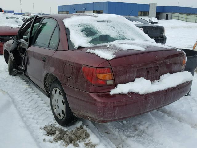 1G8ZH52821Z330424 - 2001 SATURN SL1 BURGUNDY photo 3