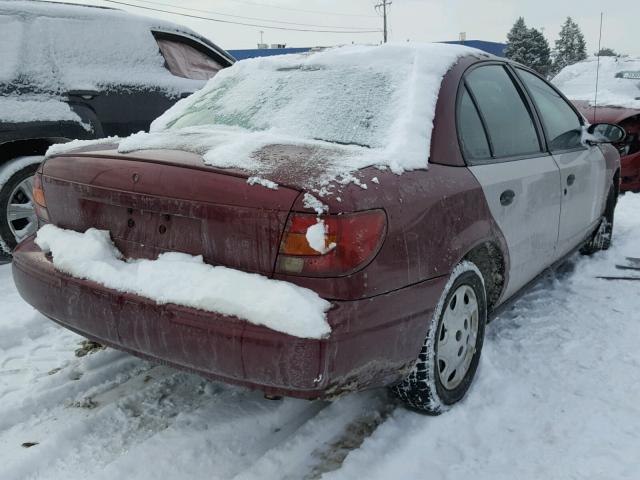 1G8ZH52821Z330424 - 2001 SATURN SL1 BURGUNDY photo 4