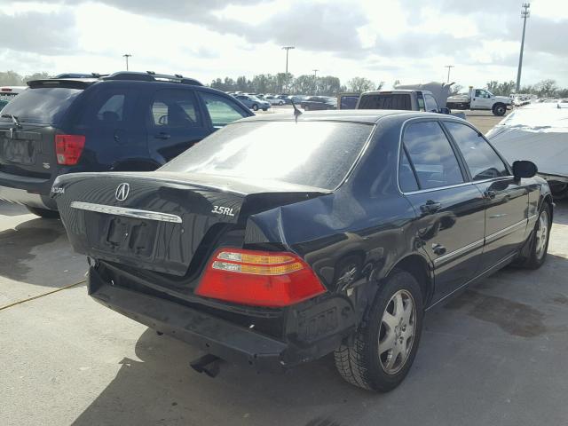 JH4KA965X2C015215 - 2002 ACURA 3.5RL BLACK photo 4