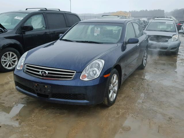 JNKCV51F26M612697 - 2006 INFINITI G35 BLUE photo 2