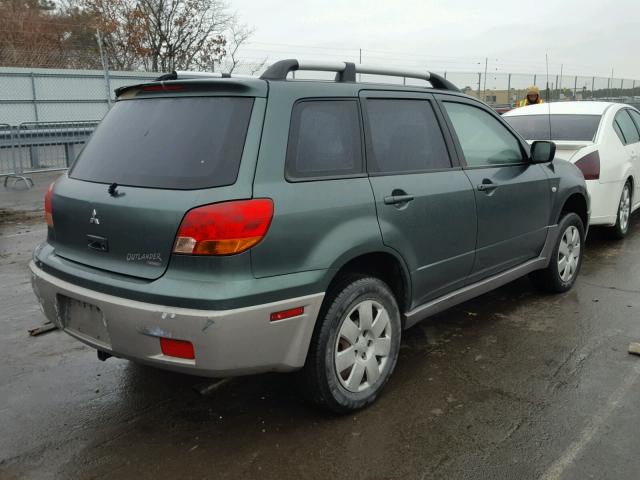 JA4LZ31F64U031785 - 2004 MITSUBISHI OUTLANDER GREEN photo 4