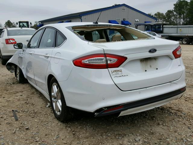 3FA6P0H71DR167275 - 2013 FORD FUSION SE WHITE photo 3