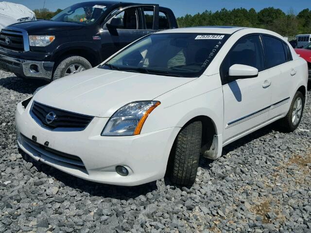 3N1AB6AP5BL713840 - 2011 NISSAN SENTRA WHITE photo 2