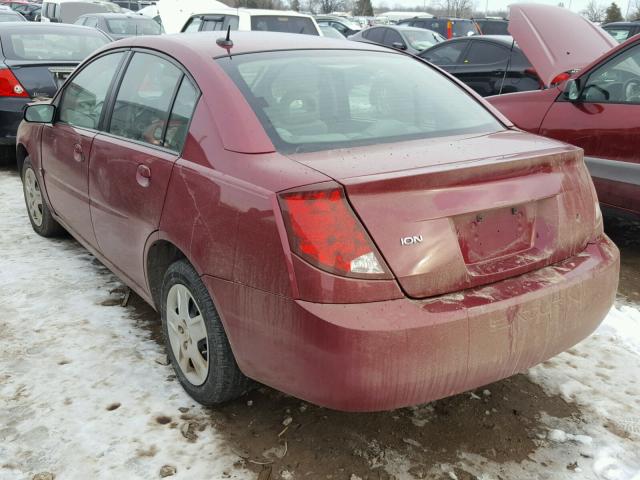 1G8AJ55FX7Z112655 - 2007 SATURN ION LEVEL RED photo 3