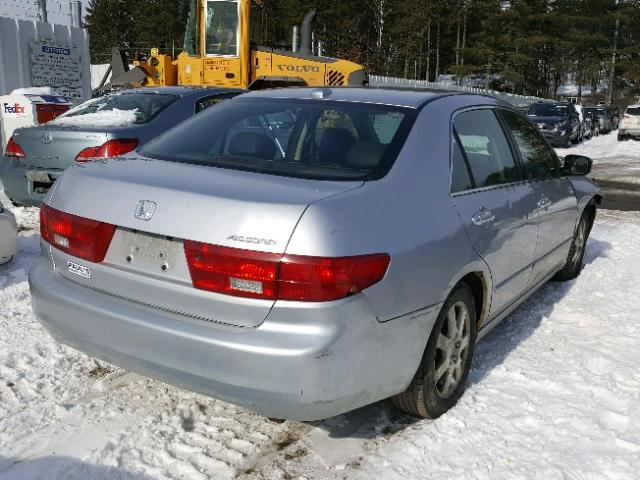 1HGCM66555A050533 - 2005 HONDA ACCORD EX SILVER photo 4