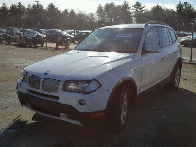 WBXPC93428WJ14621 - 2008 BMW X3 3.0SI WHITE photo 2