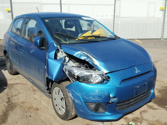 ML32A3HJ6FH055988 - 2015 MITSUBISHI MIRAGE DE BLUE photo 1