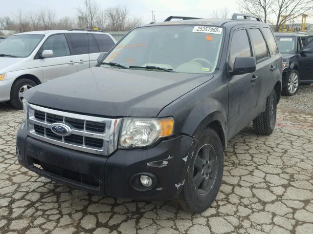 1FMCU03158KA66853 - 2008 FORD ESCAPE XLT BLACK photo 2