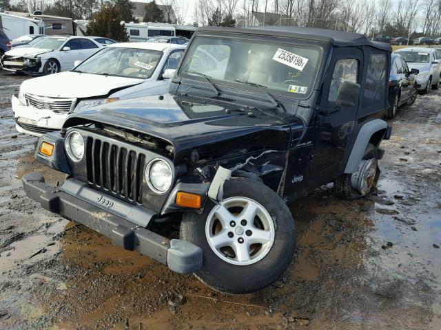 1J4FA29PX2P753154 - 2002 JEEP WRANGLER / BLACK photo 2