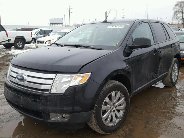 2FMDK38C28BA61979 - 2008 FORD EDGE SEL BLACK photo 2