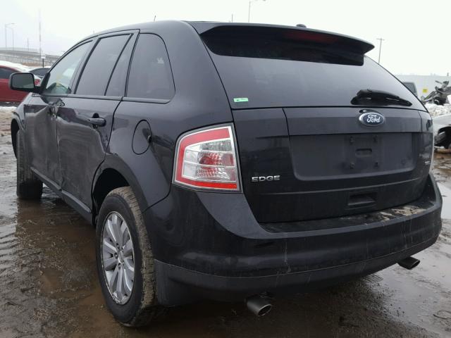 2FMDK38C28BA61979 - 2008 FORD EDGE SEL BLACK photo 3