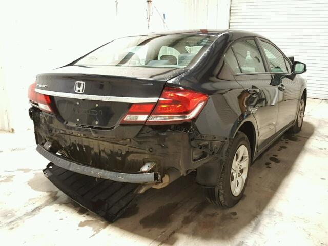 2HGFB2F52DH525096 - 2013 HONDA CIVIC LX BLACK photo 4