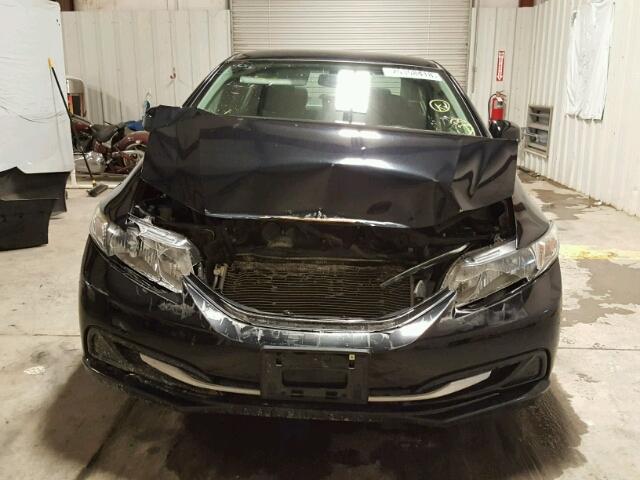 2HGFB2F52DH525096 - 2013 HONDA CIVIC LX BLACK photo 9