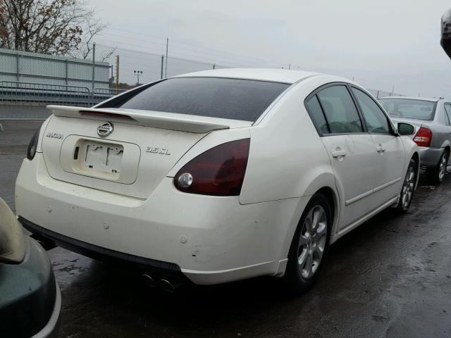 1N4BA41E27C839346 - 2007 NISSAN MAXIMA SE WHITE photo 4