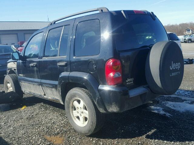 1J4GL58KX3W591183 - 2003 JEEP LIBERTY LI BLACK photo 3