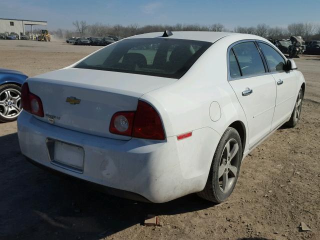 1G1ZC5EU9CF252279 - 2012 CHEVROLET MALIBU 1LT WHITE photo 4