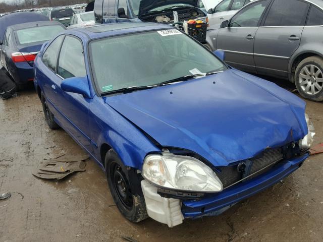 1HGEM1159YL006997 - 2000 HONDA CIVIC SI BLUE photo 1