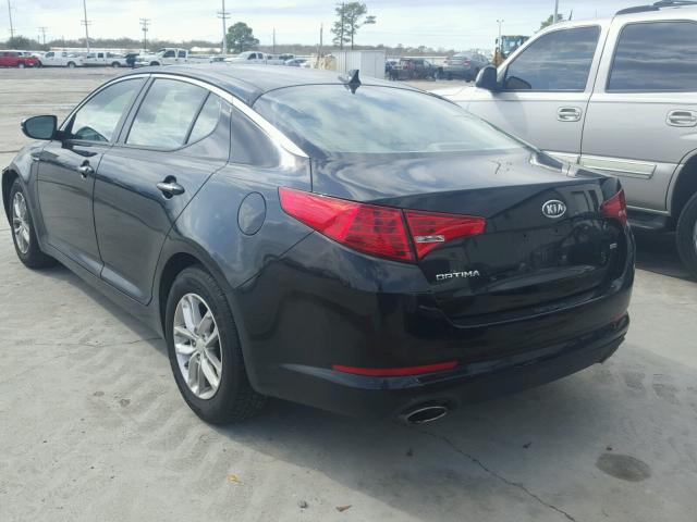 KNAGM4A71C5291344 - 2012 KIA OPTIMA LX BLACK photo 3