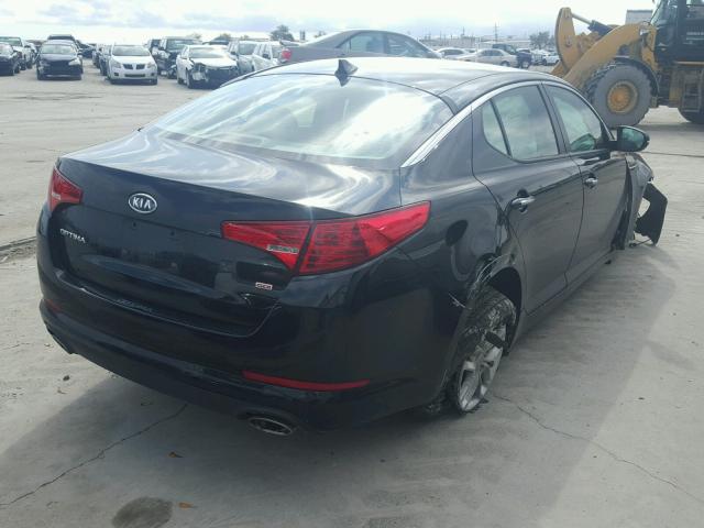 KNAGM4A71C5291344 - 2012 KIA OPTIMA LX BLACK photo 4