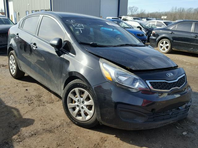 KNADN4A36D6141142 - 2013 KIA RIO EX BLACK photo 1