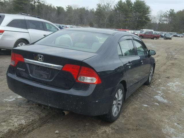 2HGFA168X9H355973 - 2009 HONDA CIVIC EX შავი ფოტო 4