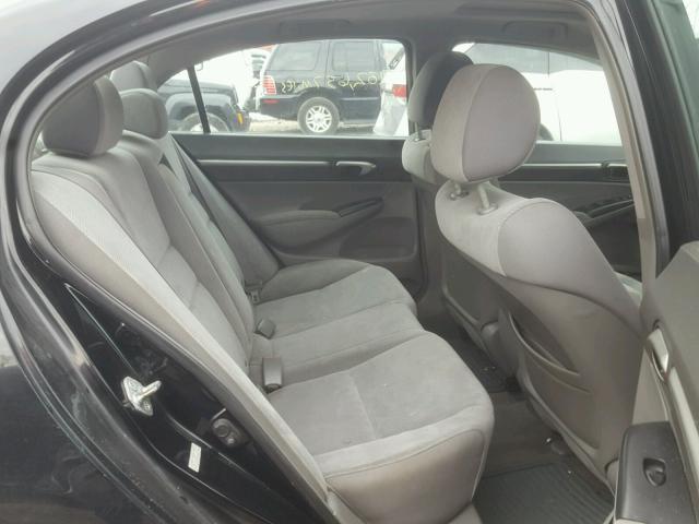 2HGFA168X9H355973 - 2009 HONDA CIVIC EX შავი ფოტო 6
