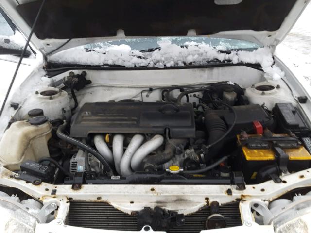 1NXBR12E11Z465647 - 2001 TOYOTA COROLLA CE WHITE photo 7