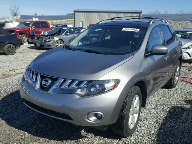 JN8AZ18U19W102980 - 2009 NISSAN MURANO S GRAY photo 2