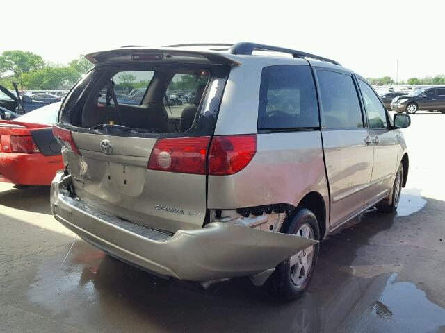 5TDZA23C06S574643 - 2006 TOYOTA SIENNA CE/ BEIGE photo 4