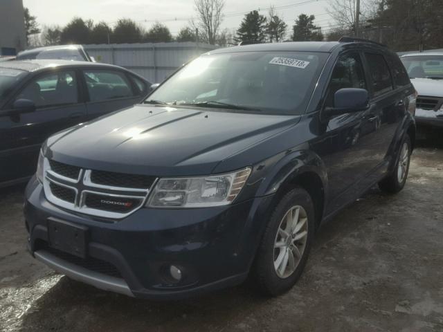 3C4PDDBGXET179016 - 2014 DODGE JOURNEY SX BLUE photo 2