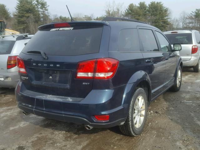 3C4PDDBGXET179016 - 2014 DODGE JOURNEY SX BLUE photo 4