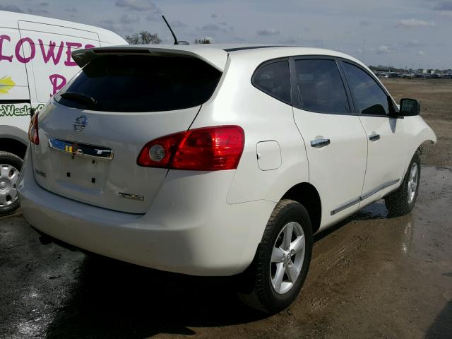 JN8AS5MT4CW301084 - 2012 NISSAN ROGUE S WHITE photo 4