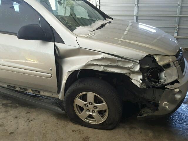 2CNDL13F476107256 - 2007 CHEVROLET EQUINOX LS SILVER photo 9