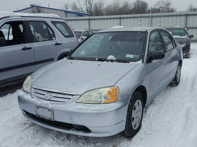 2HGES16543H536301 - 2003 HONDA CIVIC LX GRAY photo 2