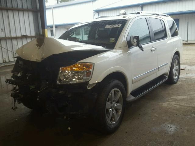 5N1AA0ND0EN602920 - 2014 NISSAN ARMADA SV WHITE photo 2