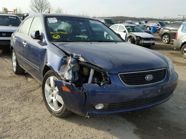 KNAGE124065057152 - 2006 KIA OPTIMA LX BLUE photo 1