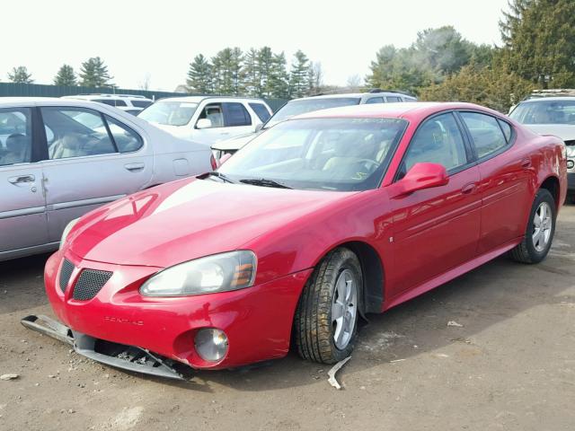 2G2WP552881181026 - 2008 PONTIAC GRAND PRIX RED photo 2