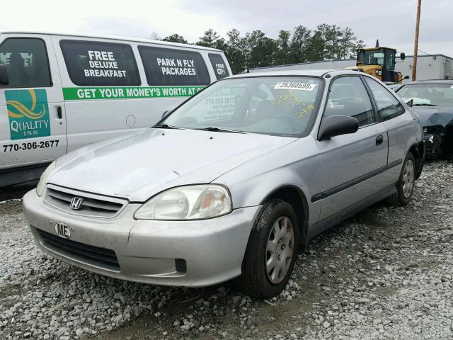 1HGEJ6127XL034355 - 1999 HONDA CIVIC DX SILVER photo 2