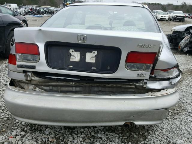 1HGEJ6127XL034355 - 1999 HONDA CIVIC DX SILVER photo 9