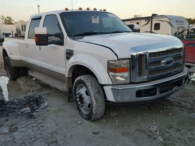 1FTXW42R48EA05555 - 2008 FORD F450 SUPER WHITE photo 1