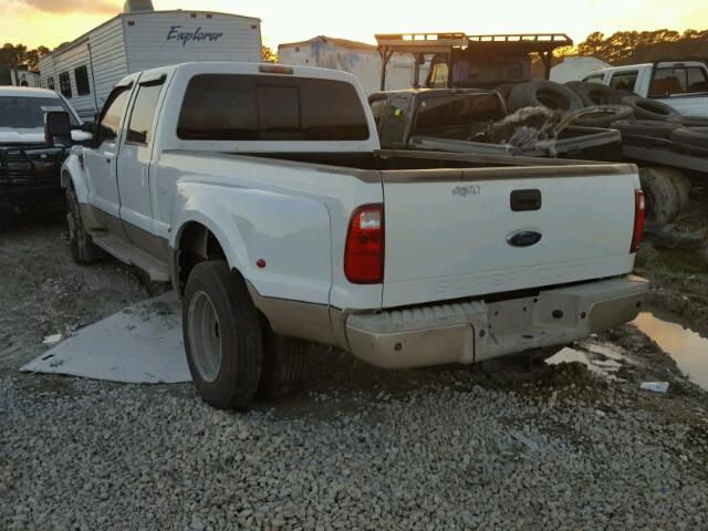 1FTXW42R48EA05555 - 2008 FORD F450 SUPER WHITE photo 3