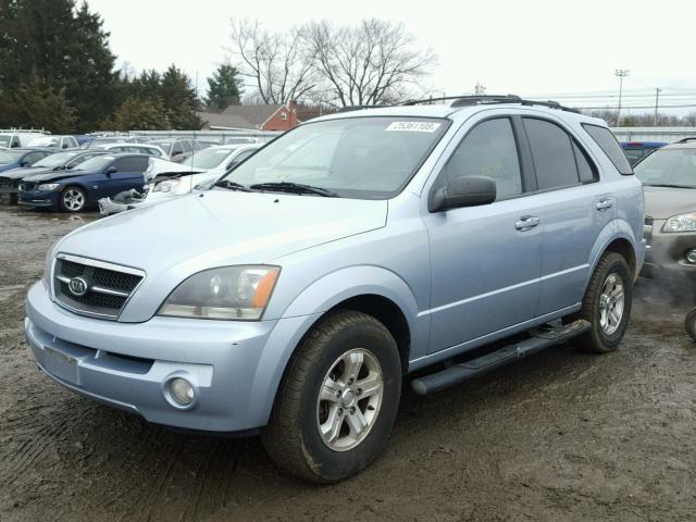 KNDJC733165506619 - 2006 KIA SORENTO EX BLUE photo 2