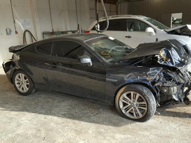 KMHHM66D78U290998 - 2008 HYUNDAI TIBURON GS BLACK photo 9