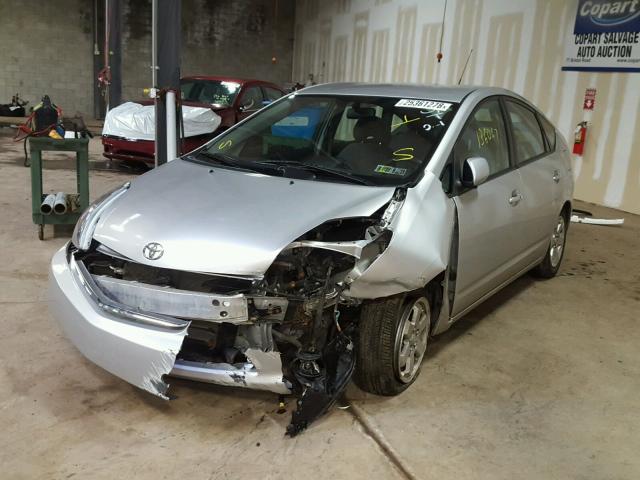 JTDKB20U677659963 - 2007 TOYOTA PRIUS SILVER photo 2