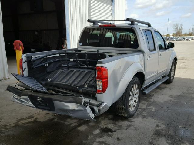 1N6AD0ER0BC426737 - 2011 NISSAN FRONTIER S SILVER photo 4