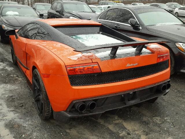 ZHWGU7AJ1DLA12868 - 2013 LAMBORGHINI GALLARDO S ORANGE photo 3