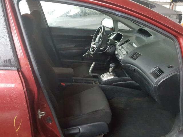 2HGFA1F65AH548261 - 2010 HONDA CIVIC RED photo 5