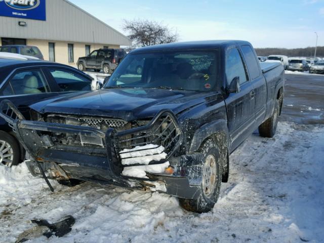 2GCEK19T341248255 - 2004 CHEVROLET SILVERADO BLACK photo 2